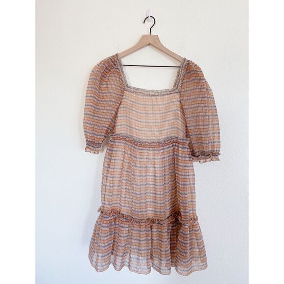 Sea NY Teddie puff sleeve plaid Dress - Picture 10 of 15